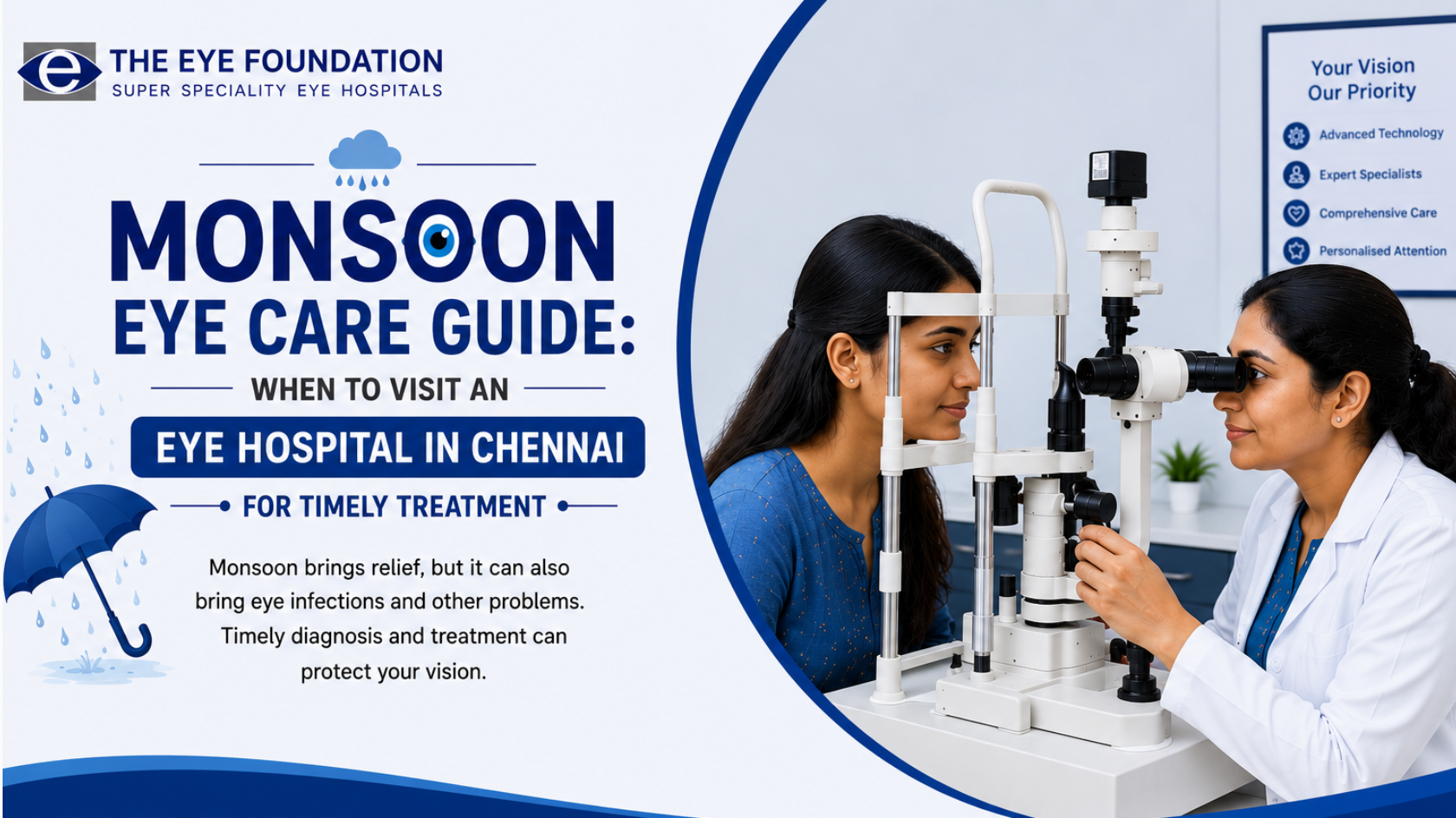 Monsoon Eye Care Guide: When to Visit an Eye Hospital in Chennai for Timely Treatment