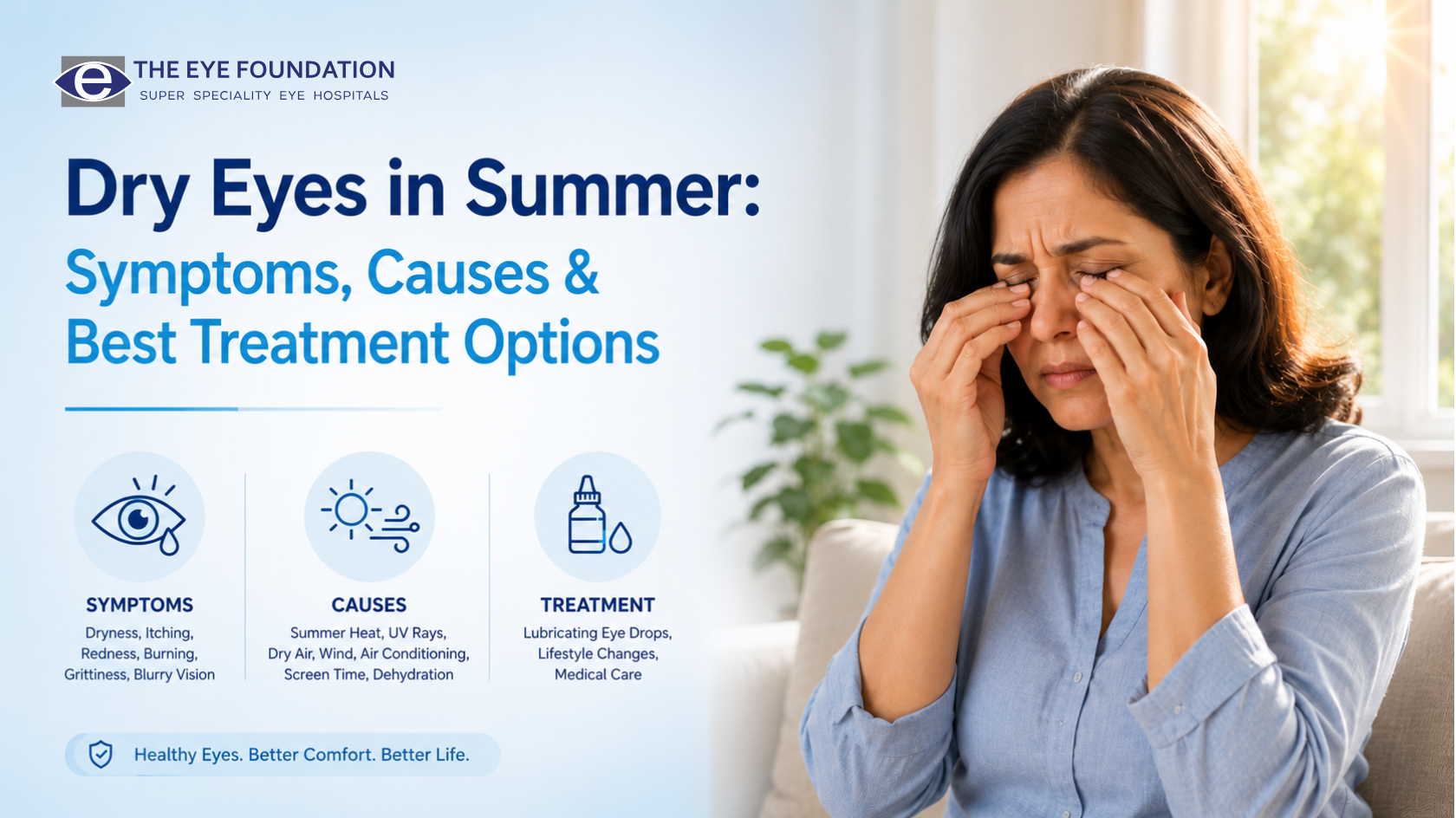 Dry Eyes in Summer: Symptoms, Causes & Best Treatment Options