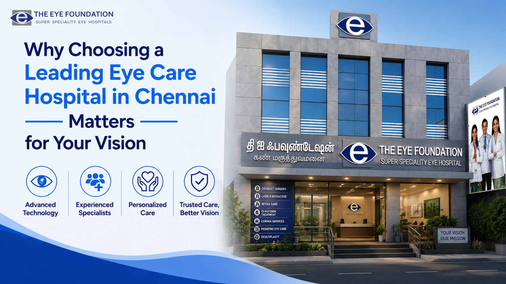 Why Choosing a Leading Eye Care Hospital in Chennai Matters for Your Vision | The Eye Foundation