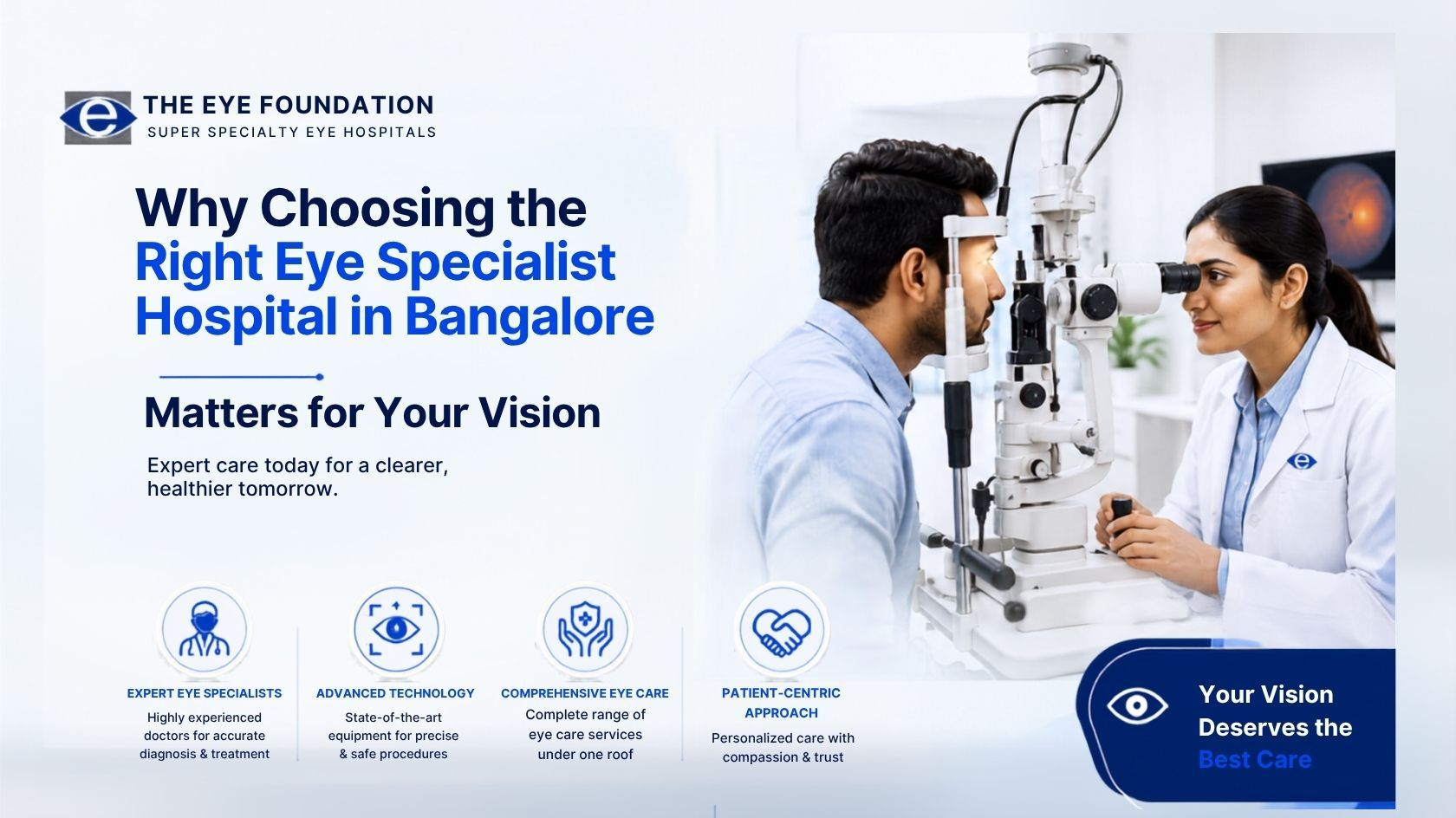 Why Choosing the Right Eye Specialist Hospital in Bangalore Matters for Your Vision