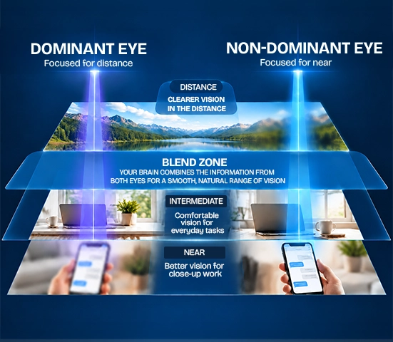 PRESBYOND® Laser Blended Vision - Clearer distance vision, comfortable intermediate vision, better near vision, all working together smoothly