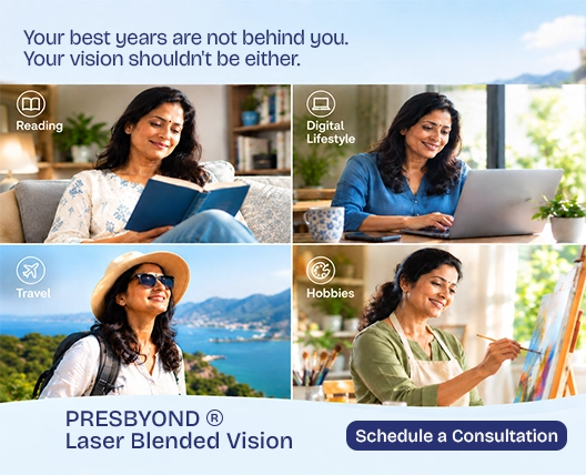 Mature smiling couple enjoying active lifestyle after PRESBYOND