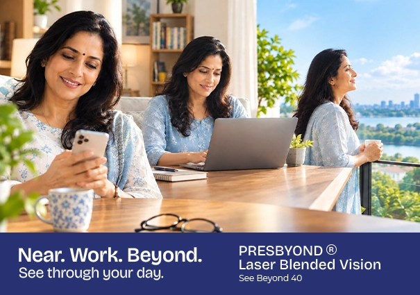 PRESBYOND Laser Blended Vision - Near, Work, Beyond continuous range of vision